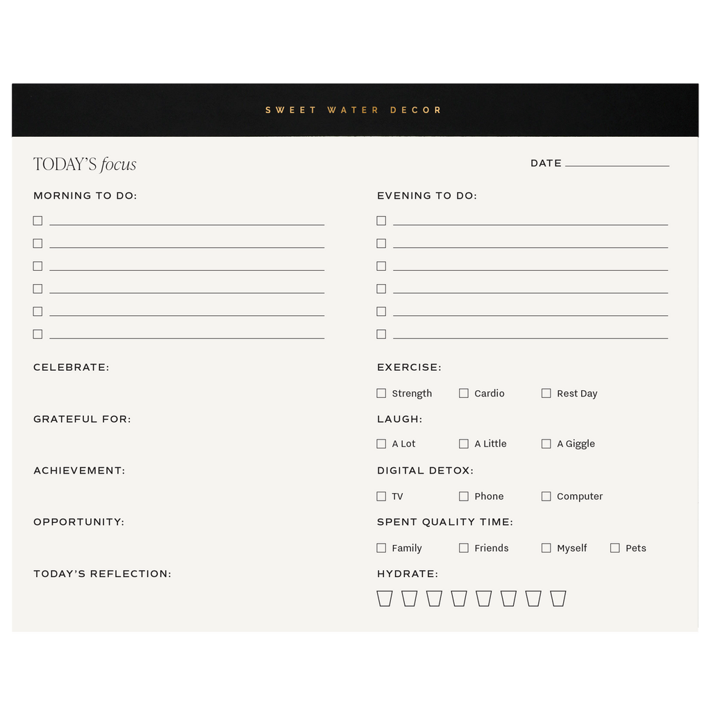 Self Care Notepad - The Peony Haus