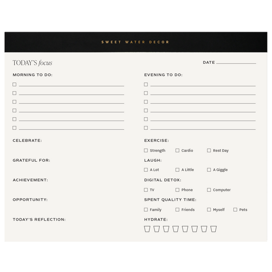 Self Care Notepad - The Peony Haus