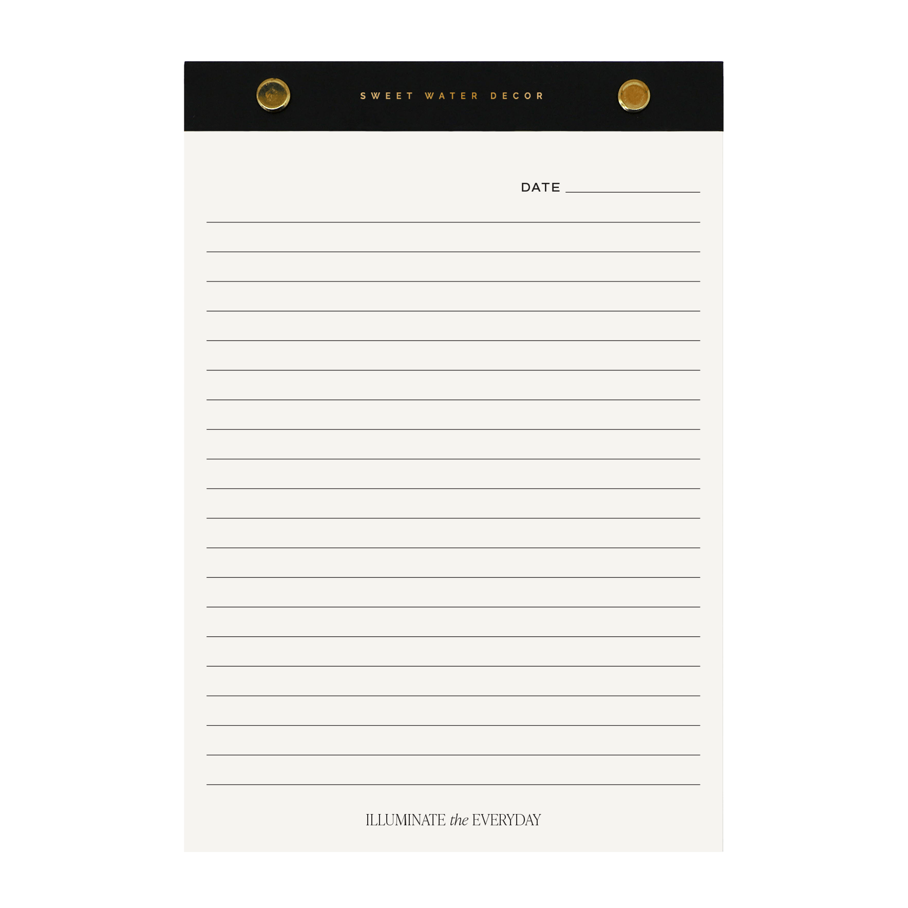 Gold Rivet Basic Notepad
