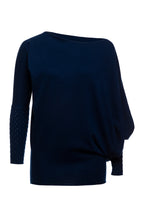 Jewel Asymmetric Boat Neck Top