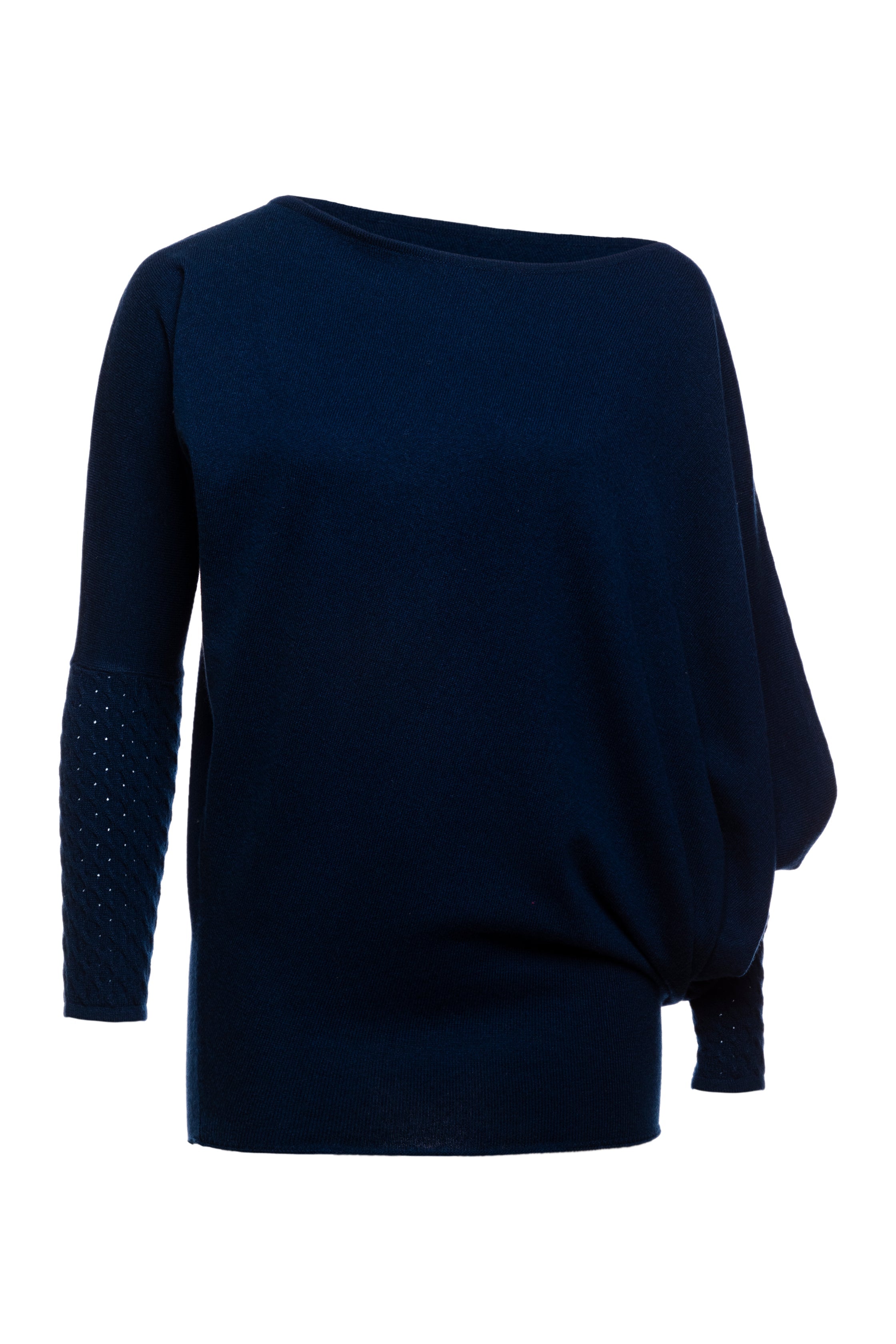 Jewel Asymmetric Boat Neck Top