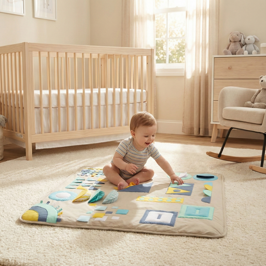 Shapes baby play mat.