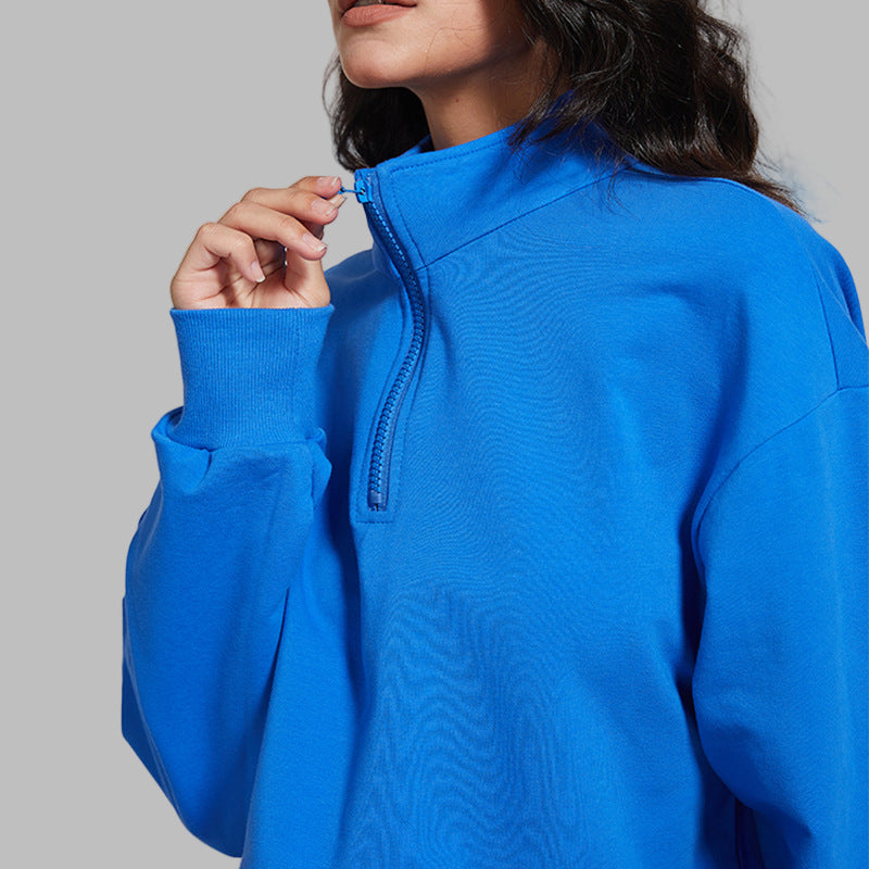Long Collar Fitness Sports Sweater