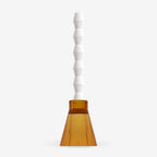 ZAI Geometric Pillar Candle in Ivory