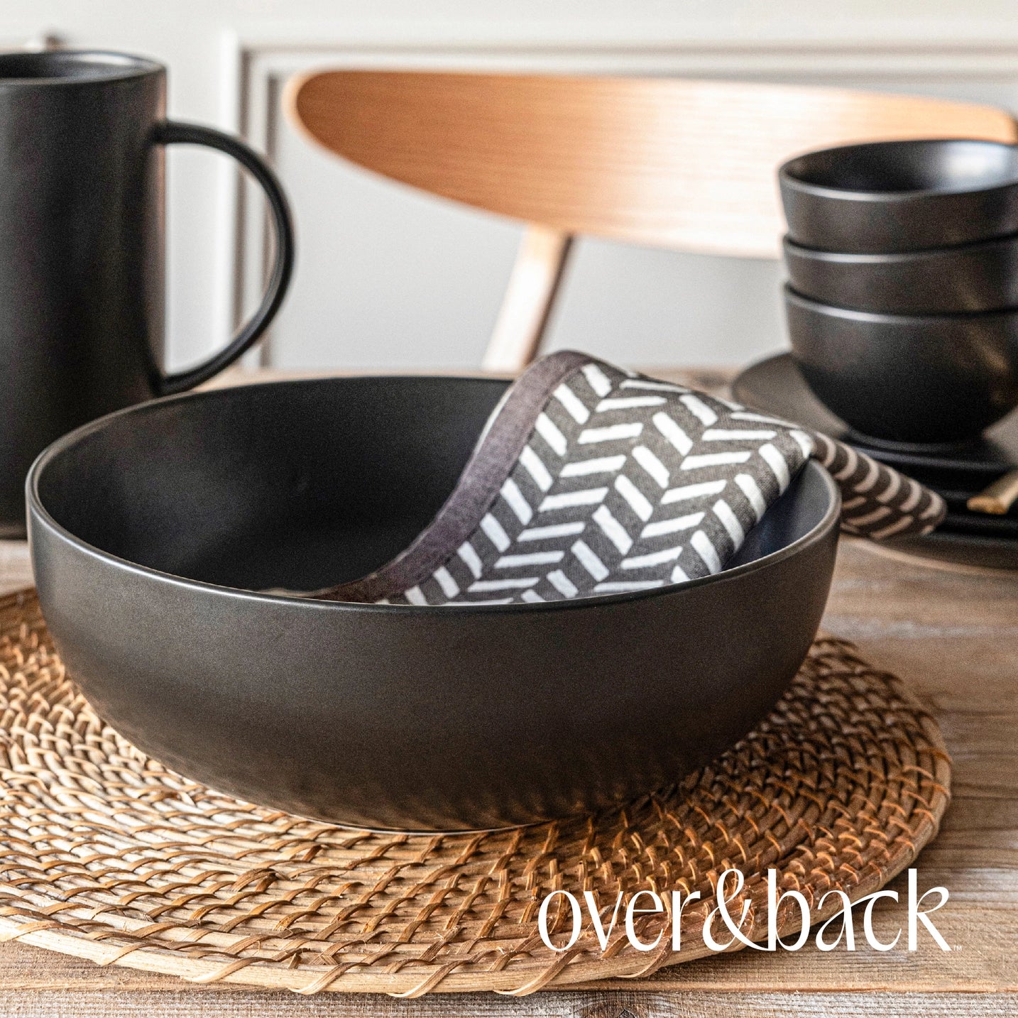 Over&Beck Hand-Blocked Cotton Napkins