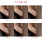 Stud Earring Basket Oval Shaped