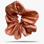 Organic Silk Oversized Scrunchie Peachy Coral