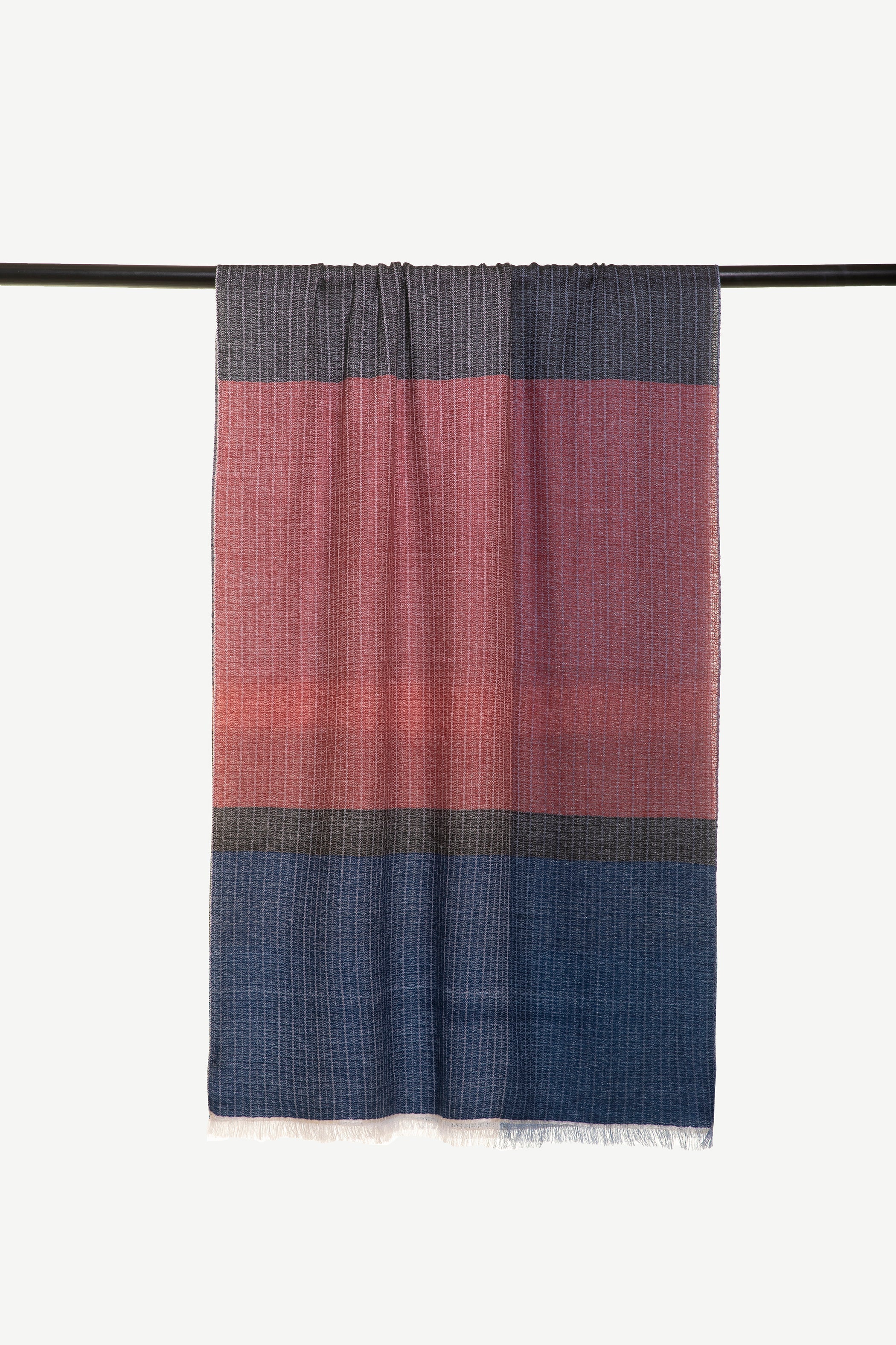 Rough Weave Plain Unisex Cashmere Scarf