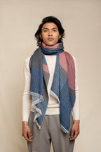 Rough Weave Plain Unisex Cashmere Scarf