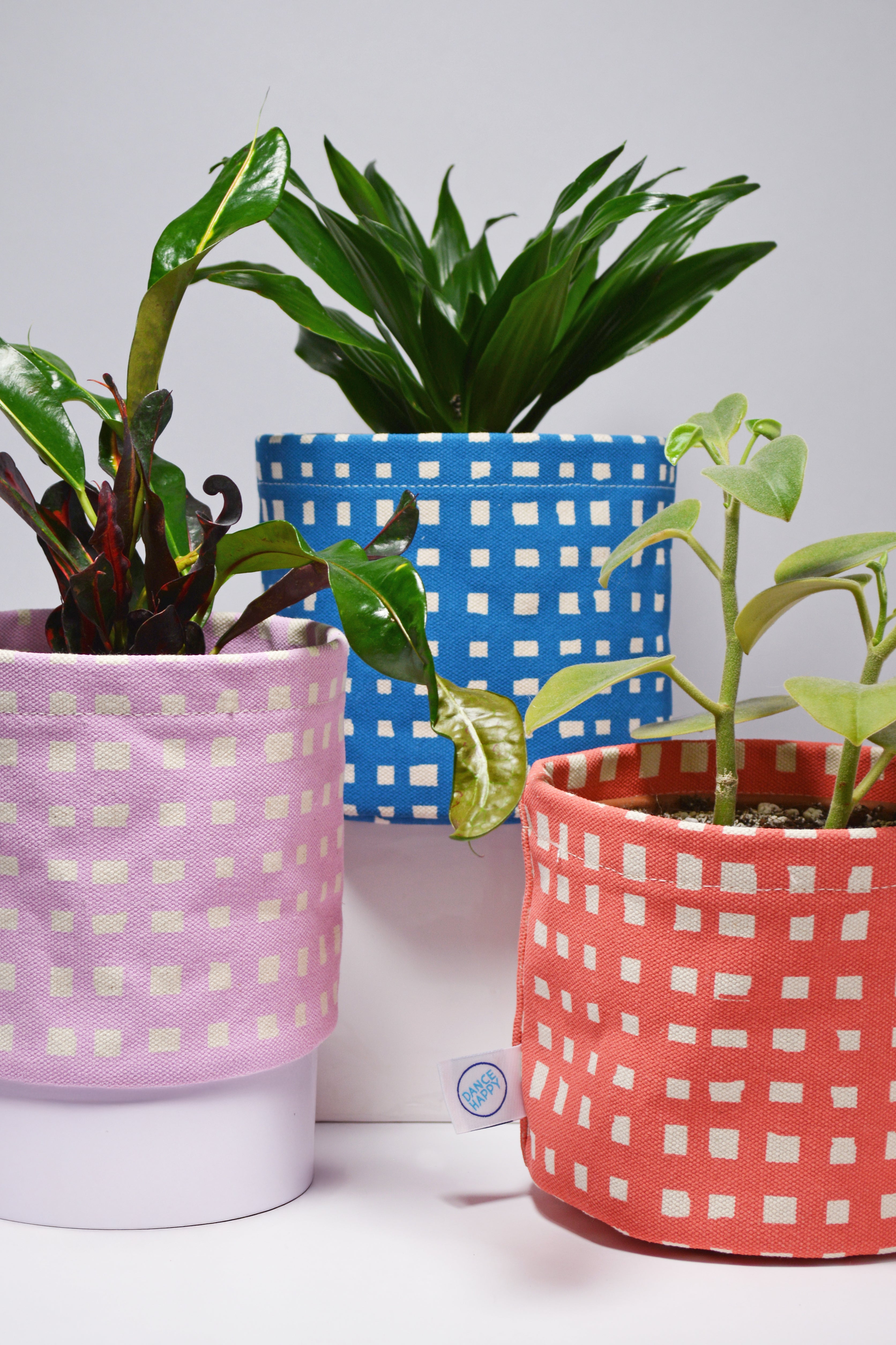 Micro Grid Round Bin/Canvas Planter