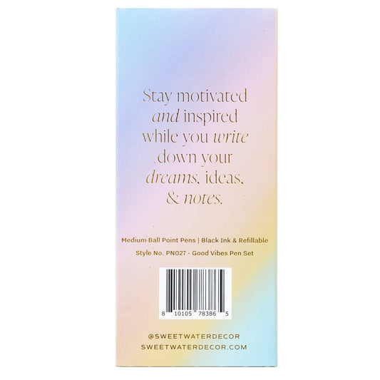 Good Vibes Pen Set - The Peony Haus