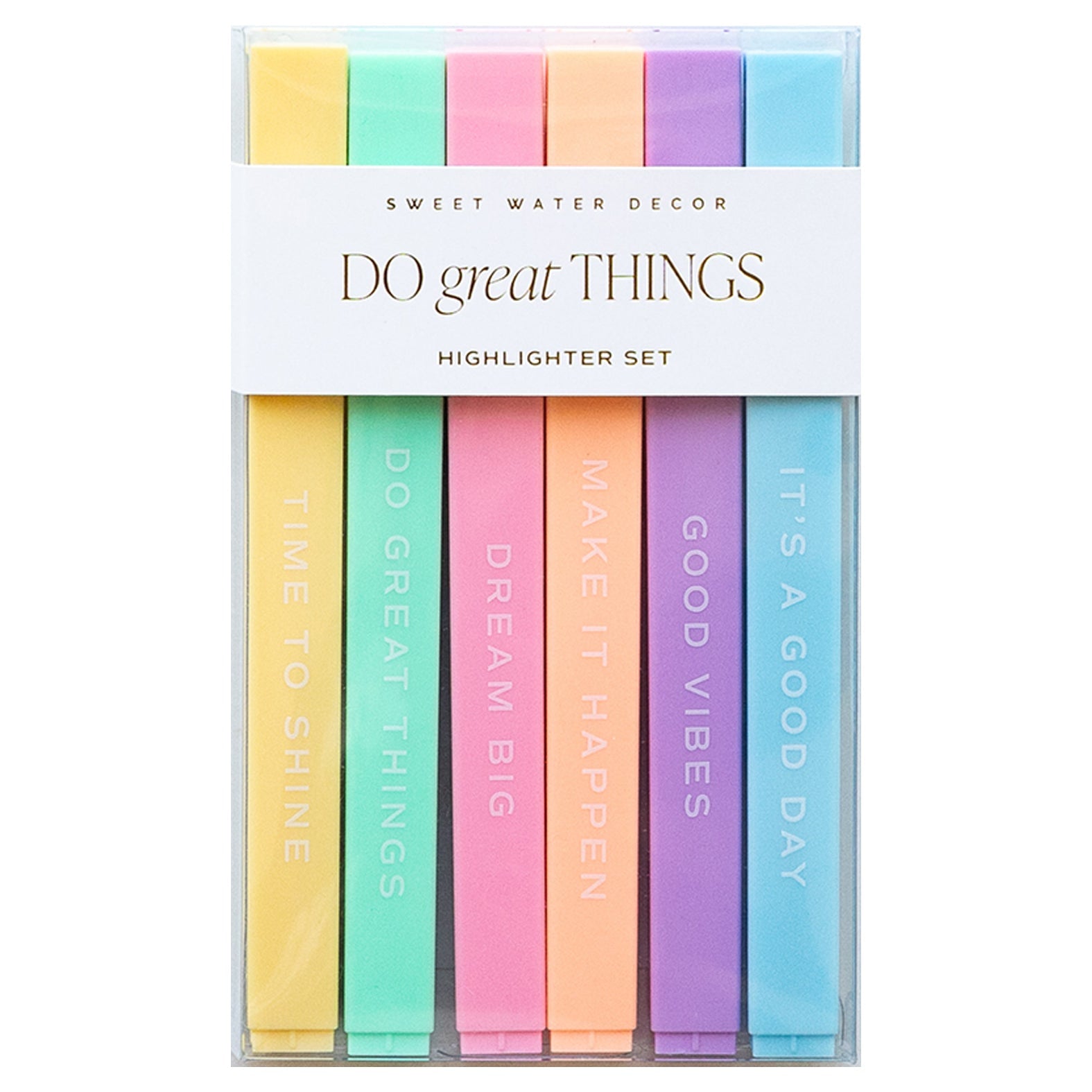 Do Great Things Highlighters Set - The Peony Haus