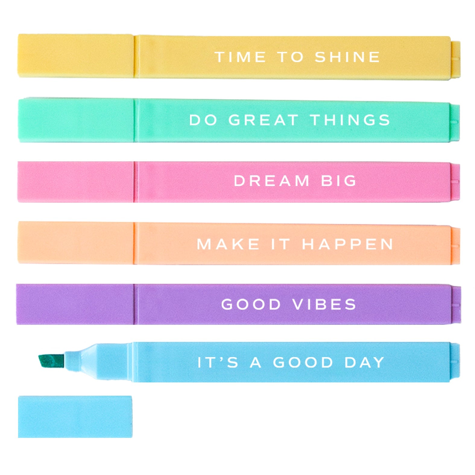 Do Great Things Highlighters Set - The Peony Haus