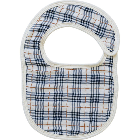 Vintage Plaid Classic Muslin Bib - The Peony Haus