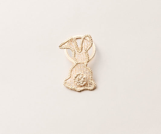 Bunny Napkin Ring – 3.5” Handwoven Iraca Palm – Artisan Spring Table Decor from Peru