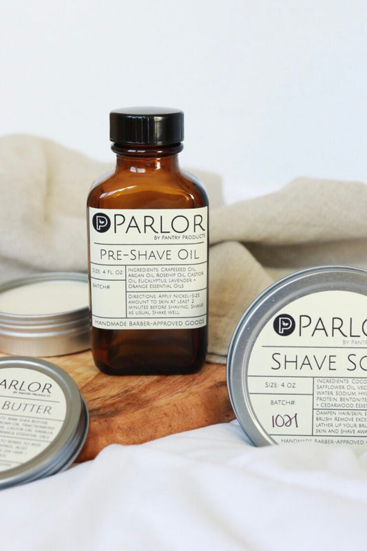 Parlor by Pantry - Pre-Shave Oil - Get an Ultra-Smooth Shave without Irritation - The Peony Haus