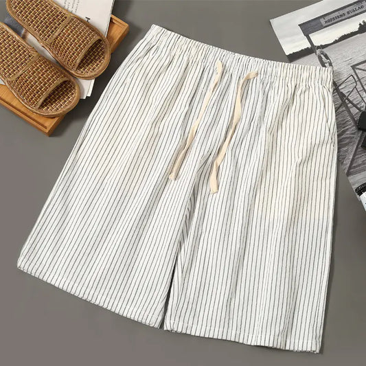 Men's Casual Cotton Linen Shorts - The Peony Haus