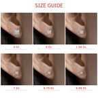 Princess Cut Diamond Stud Earring