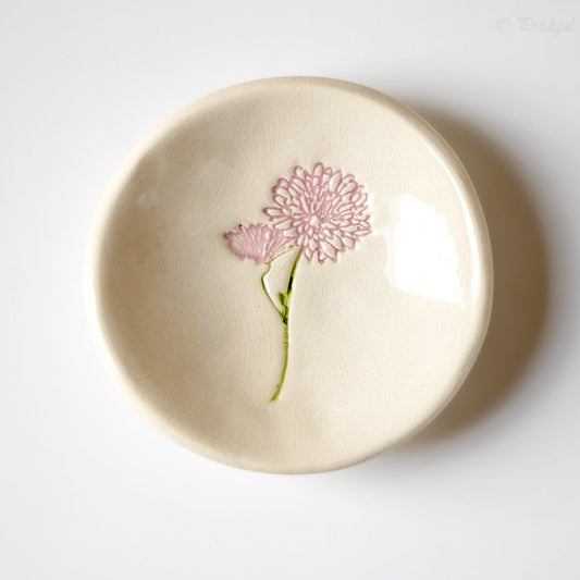 Birth Flower Ring Dish - The Peony Haus