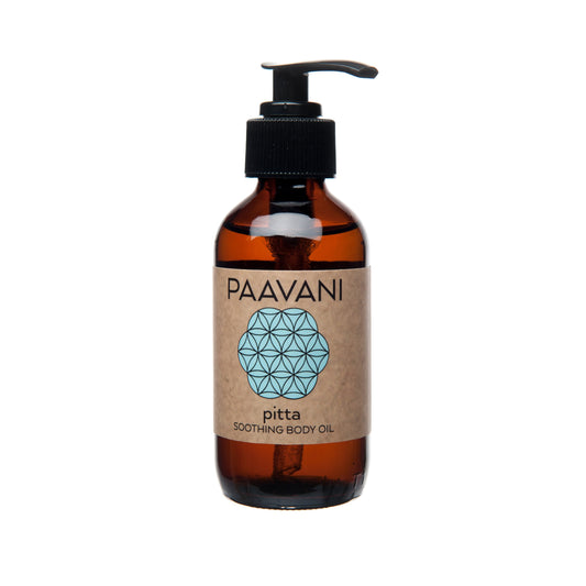 Pitta Body Oil | Cooling Ayurvedic Abhyanga Oil for Sensitive Skin - The Peony Haus
