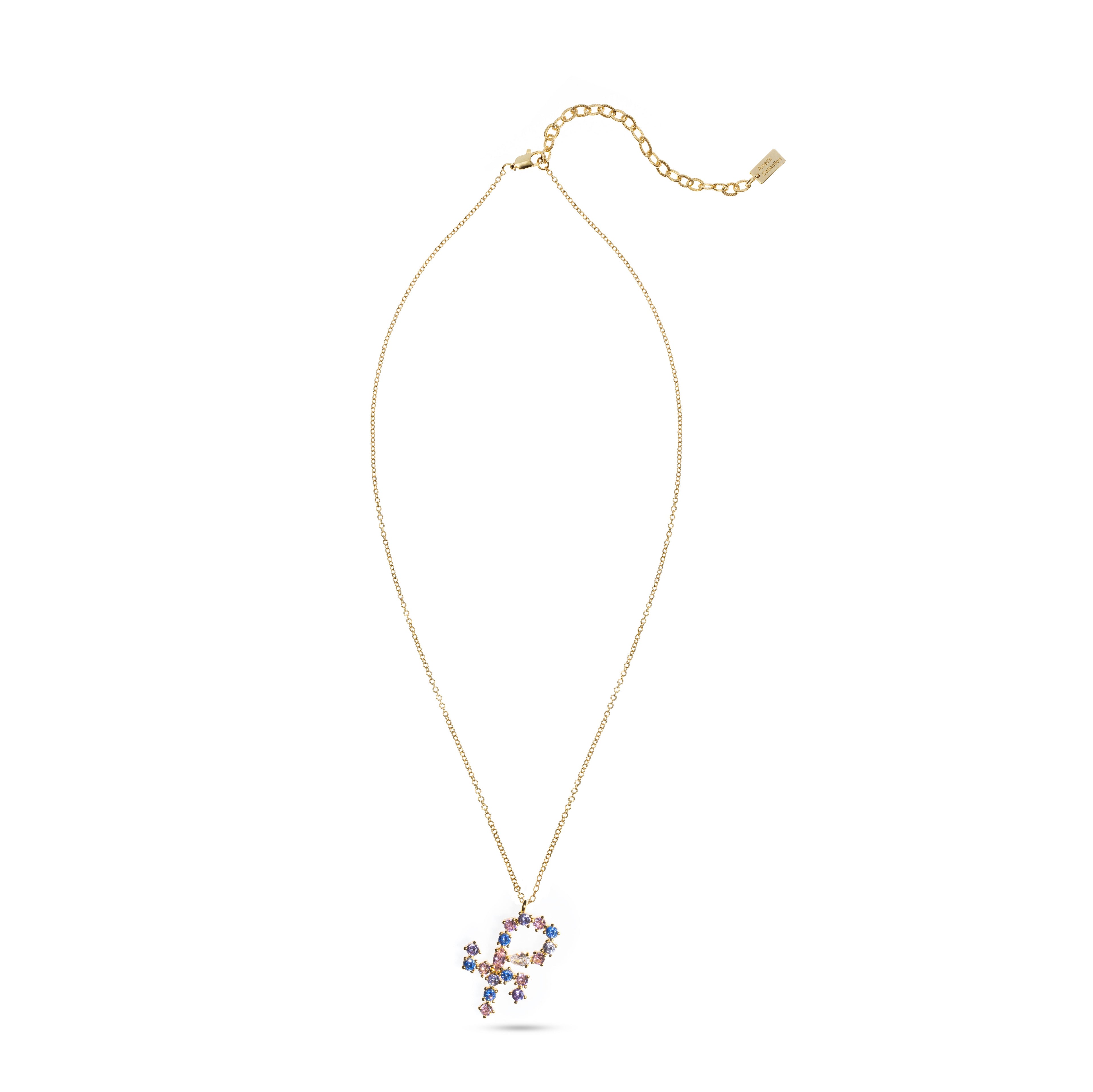 Armenian Initials Pastel Necklace