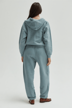 Rosie Cropped Zip-Up Hoodie