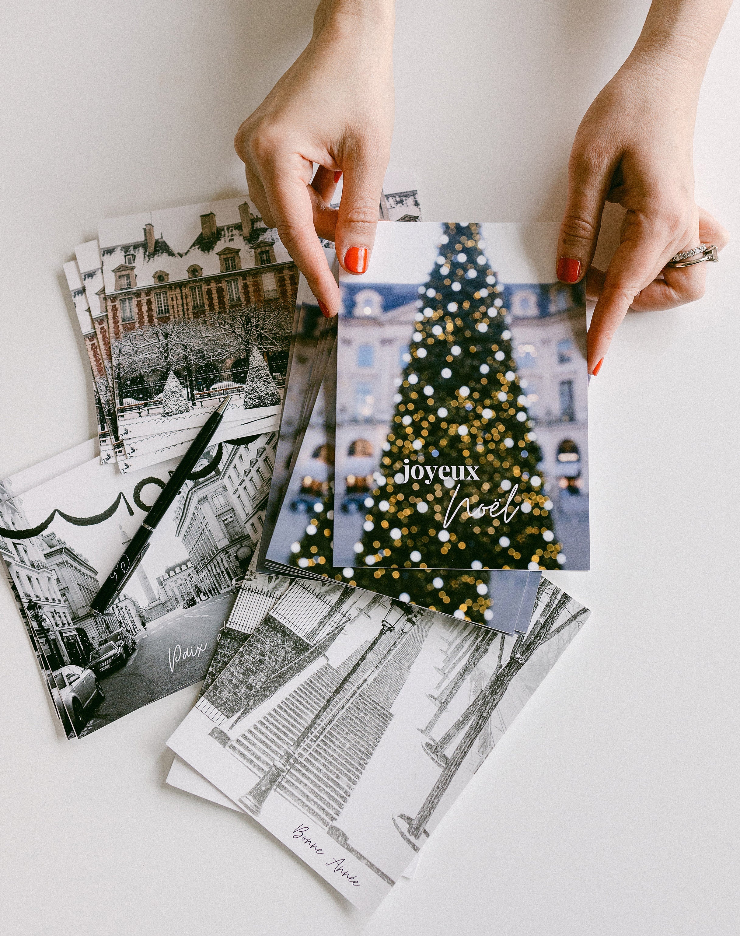 Holiday Paris Notecard Set of 10 Cards
