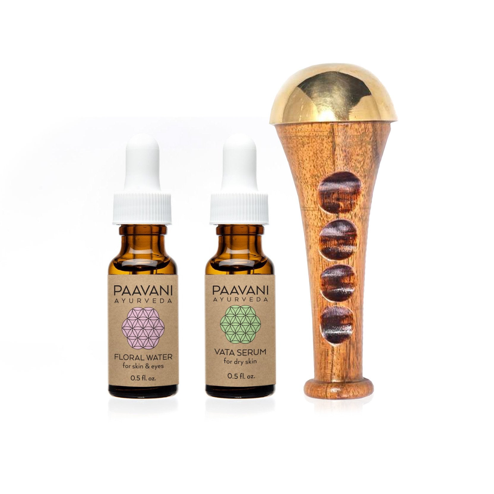 Radiant Skin Ritual | Ayurvedic Kansa Wand Facial Massage Kit - The Peony Haus