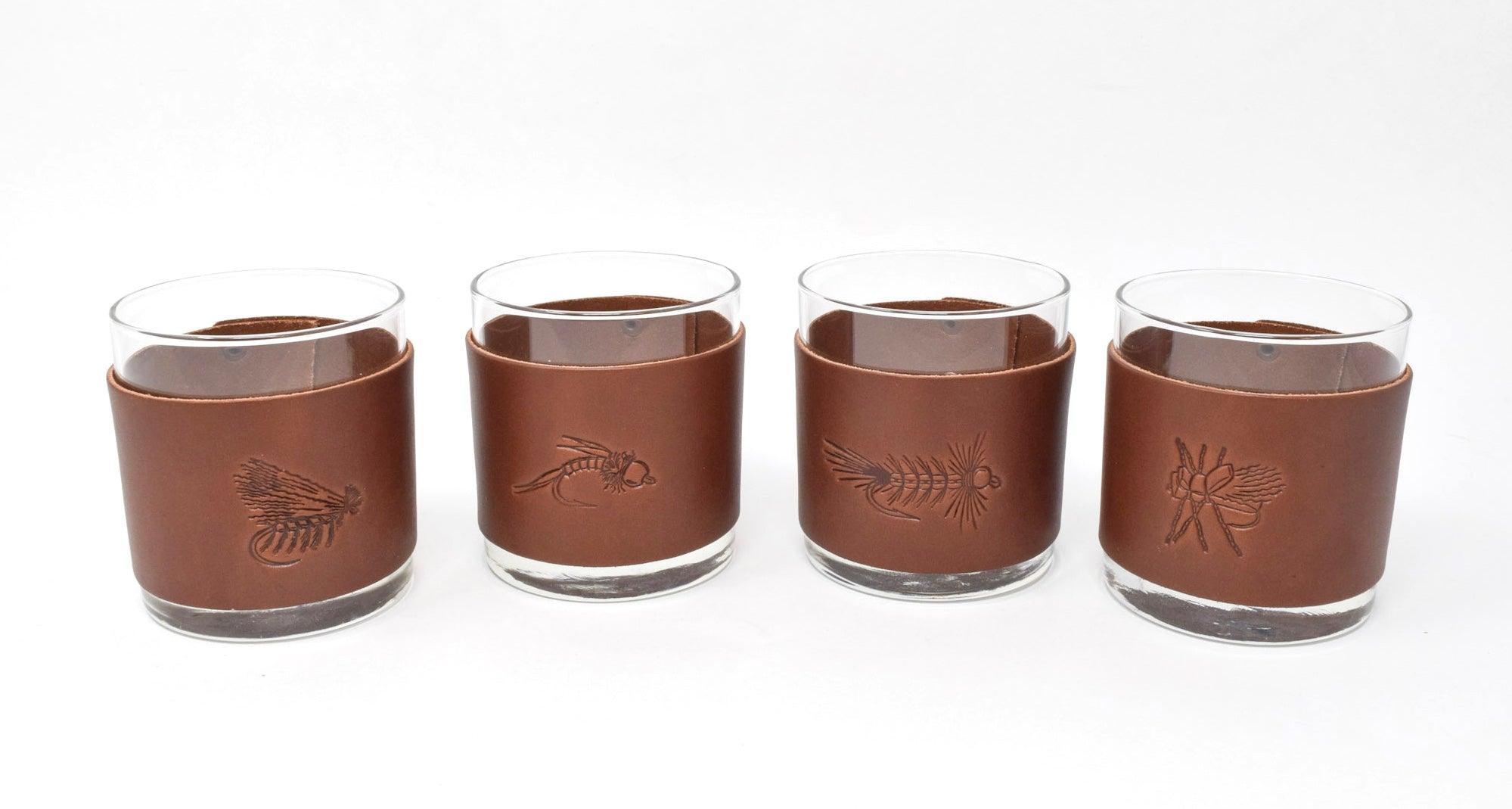 Fly Stamped Rocks Glasses