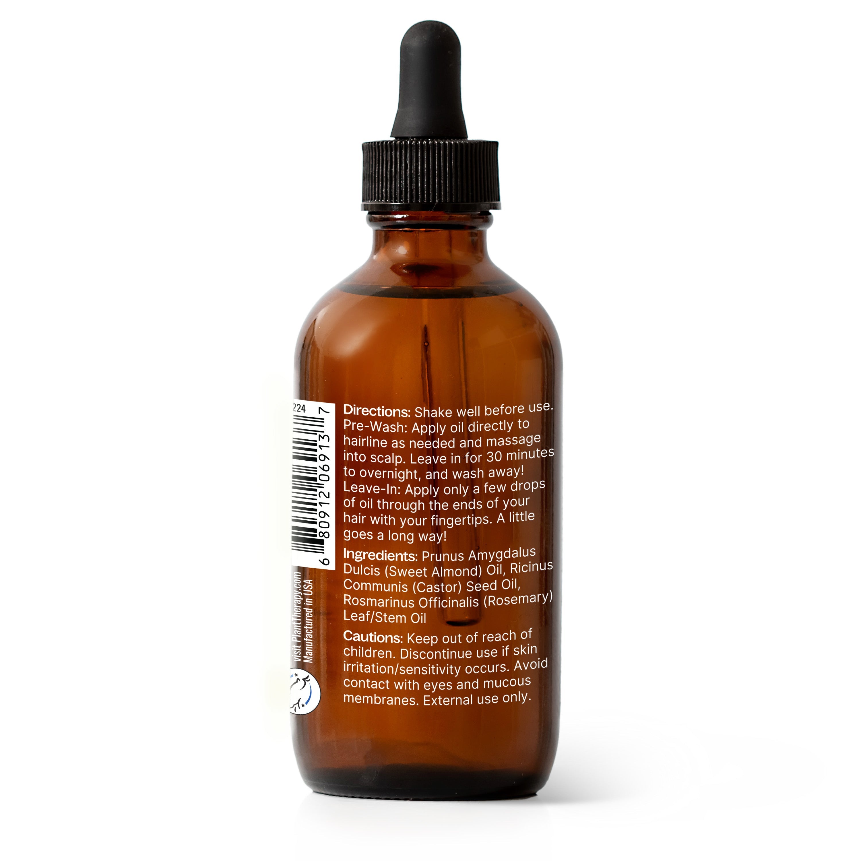 Rosemary & Castor Hair Oil - The Peony Haus