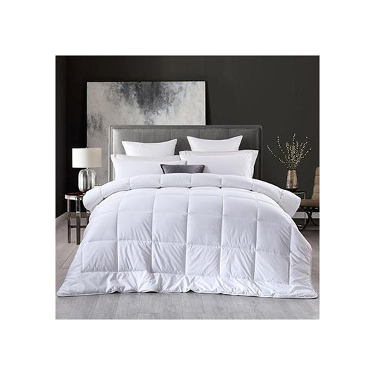 Royal Comfort 260Gsm Deluxe Eco Silk Touch Quilt Cotton Cover White - The Peony Haus