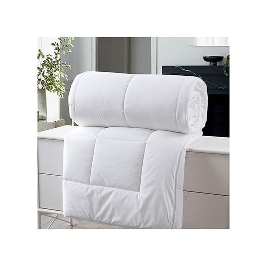 Royal Comfort 260Gsm Deluxe Eco Silk Touch Quilt Cotton Cover White - The Peony Haus
