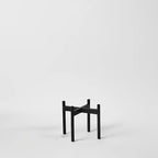 Rounded Hardwood Plant Stand