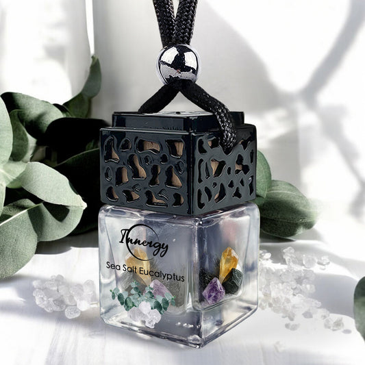 Sea Salt Eucalyptus Crystal-Enhanced Oil Diffuser, Car Air Freshener, 8ml