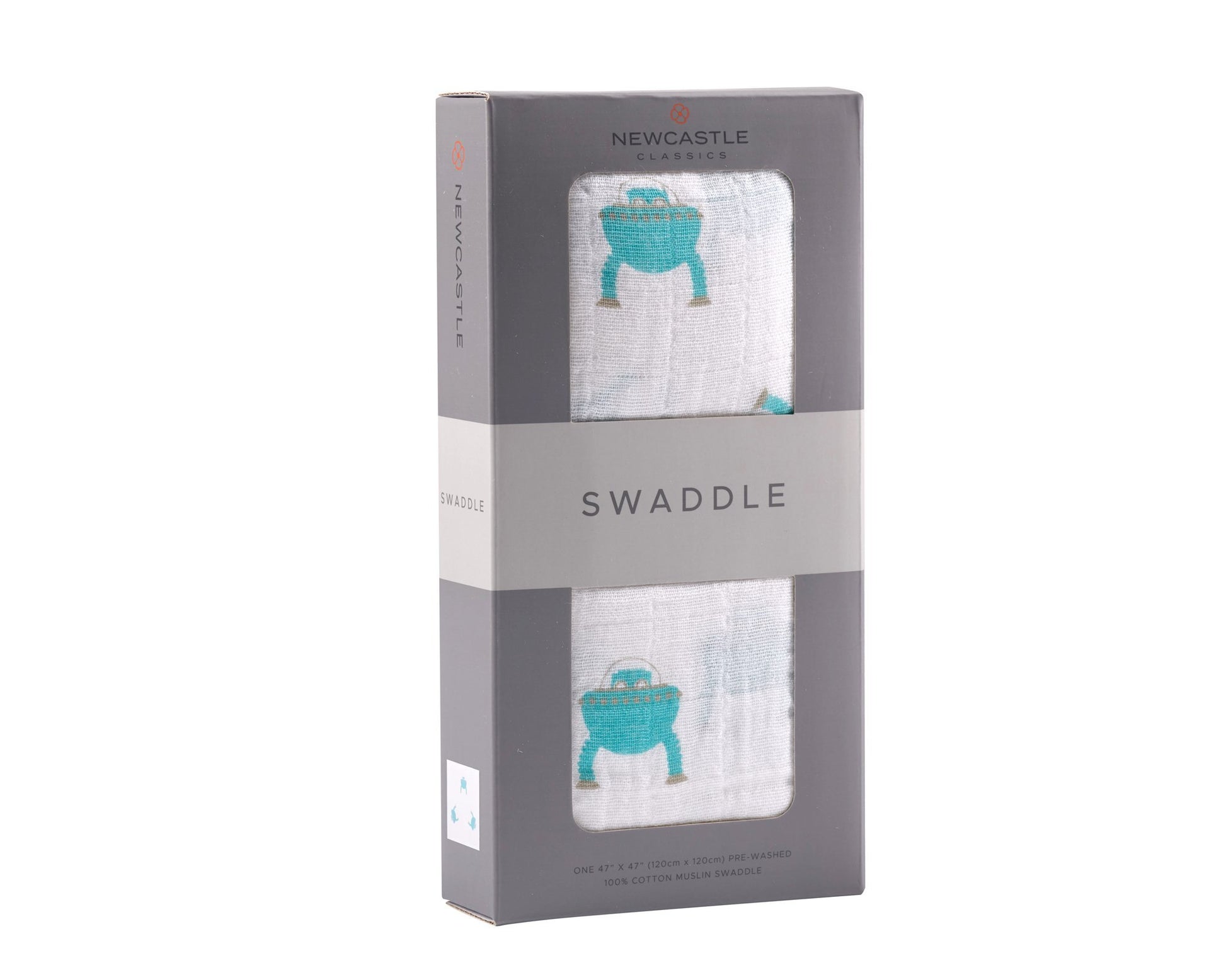 Space Robot Cotton Muslin Swaddle