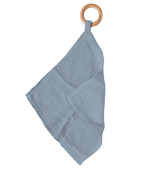 Blue Fog Cotton Newcastle Teether - The Peony Haus