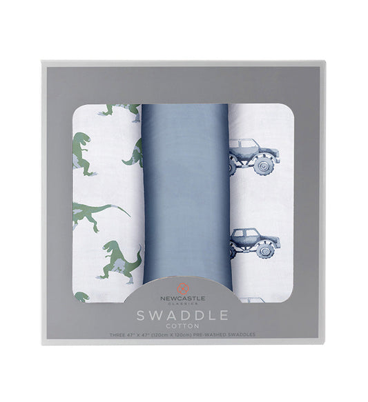 Rough Terrain Cotton Swaddle 3 Pack - The Peony Haus