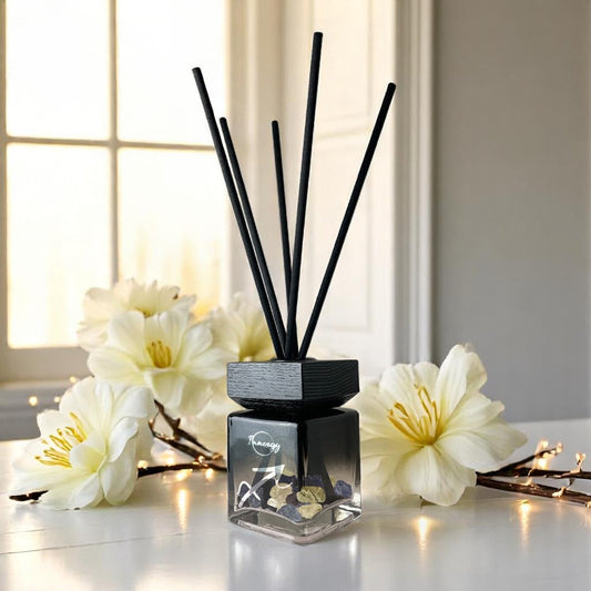 Sagittarius Zodiac Crystal-Enhanced Reed Oil Diffuser, Eternal Blooms Scent, 100ml