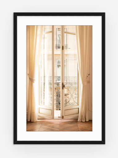 Afternoon light in the Paris Apartment Print
