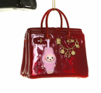 Christmas Carousel Collection - 4.5" GLASS LUXE BAG W MONSTER ORNAMENT