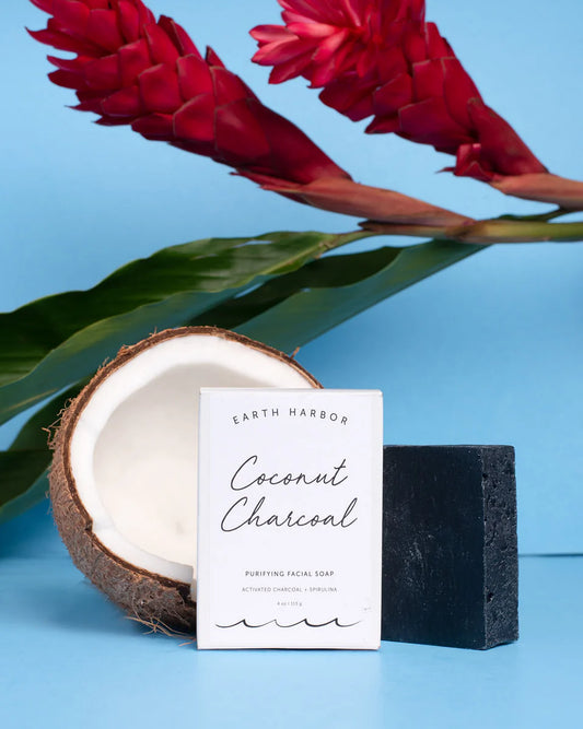 COCONUT CHARCOAL Purifying Soap Bar - The Peony Haus