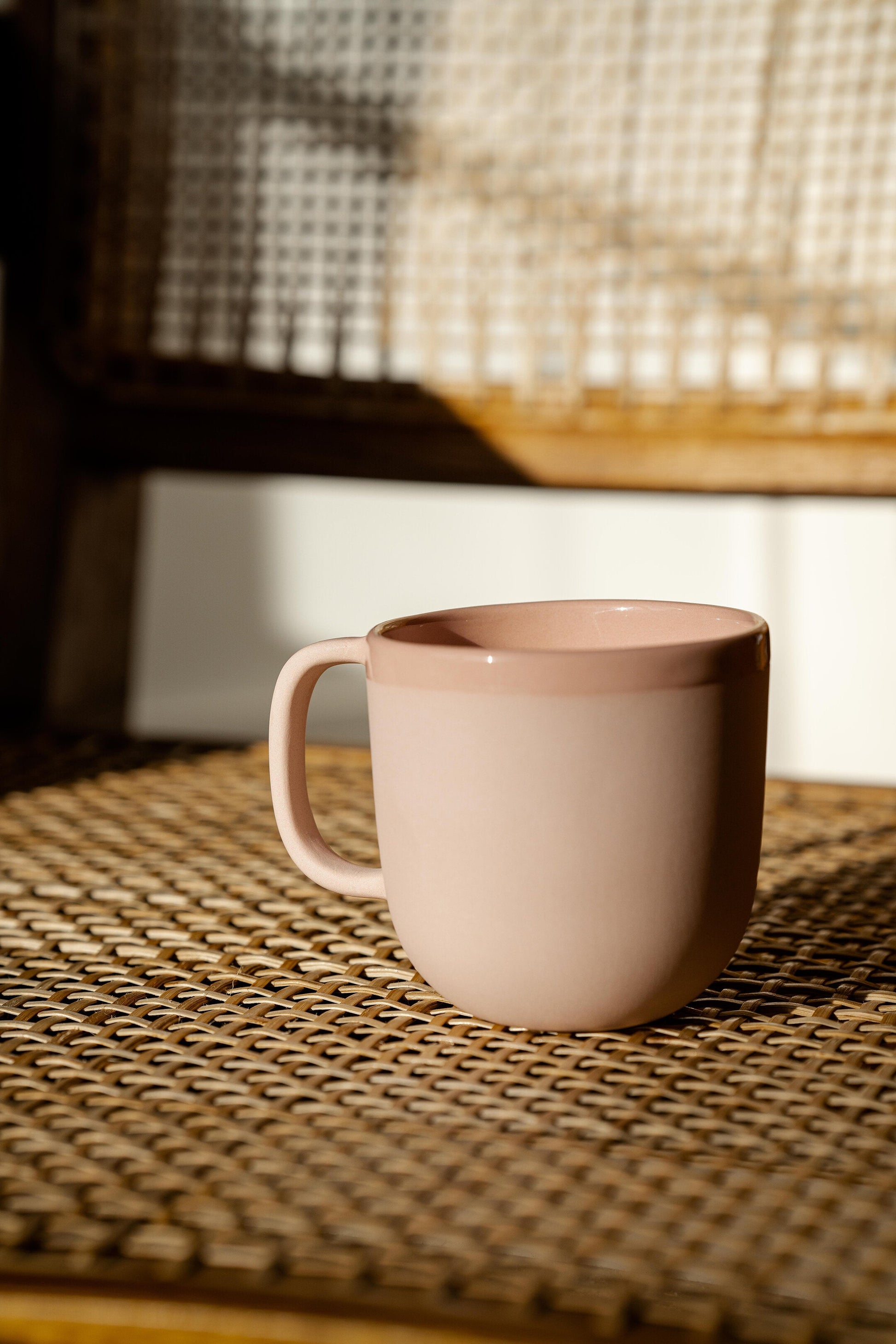 Handmade Porcelain Coffee Mug. Powder Pink - The Peony Haus