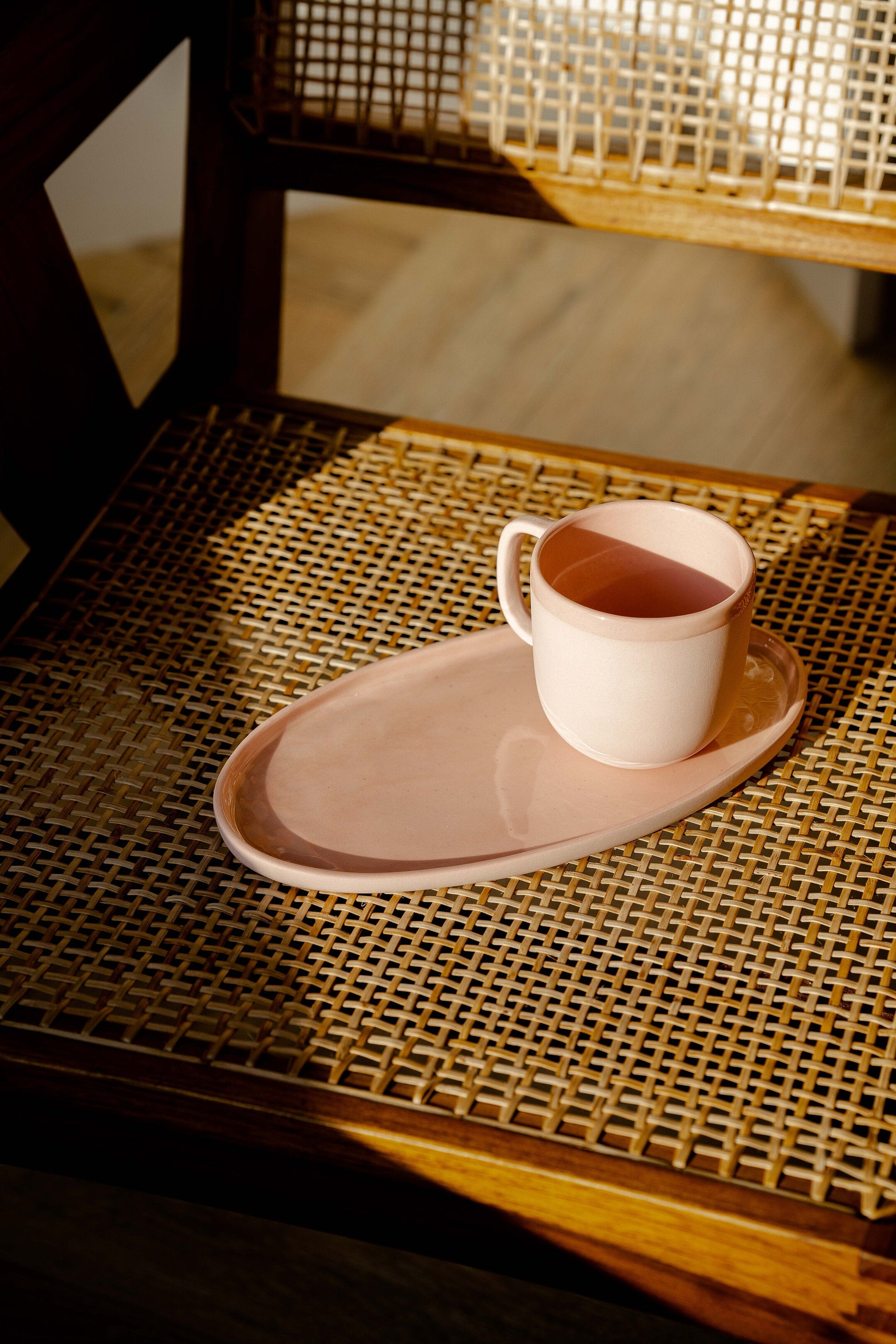Handmade Porcelain Coffee Mug. Powder Pink - The Peony Haus