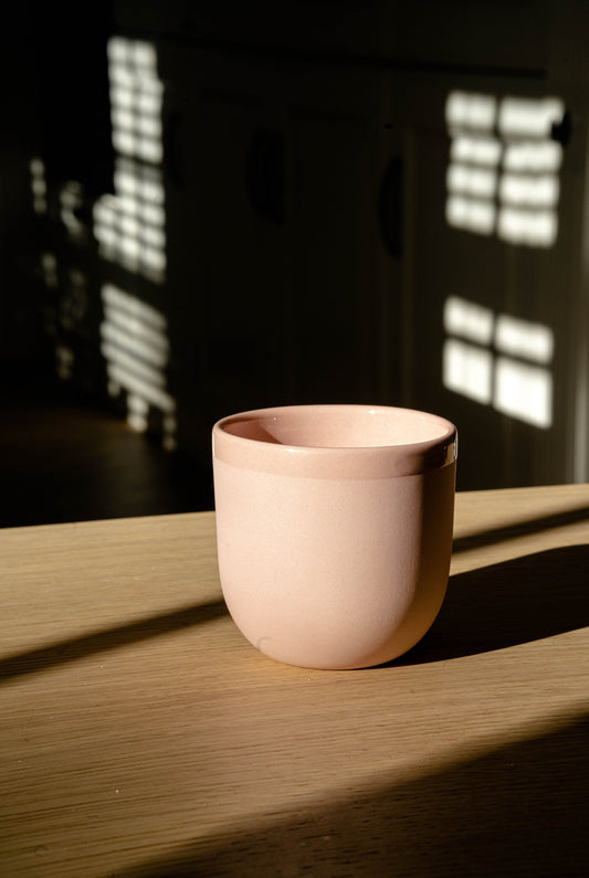 Handmade Porcelain Coffee Cup. Powder Pink - The Peony Haus