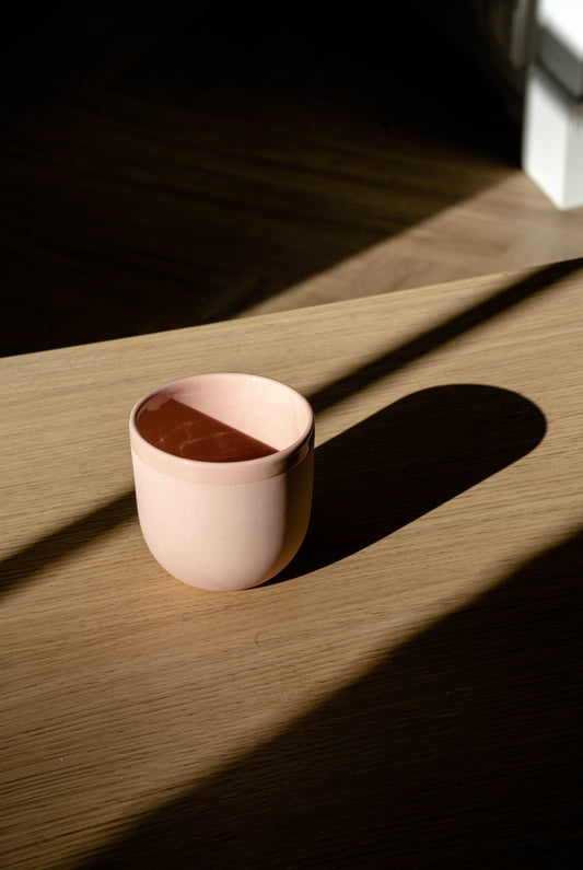 Handmade Porcelain Coffee Cup. Powder Pink - The Peony Haus