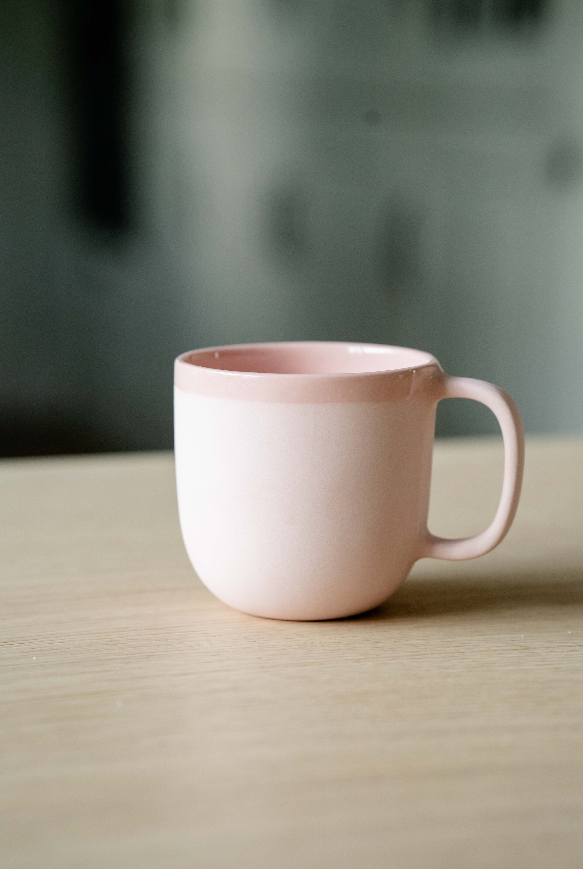 Handmade Porcelain Coffee Mug. Powder Pink - The Peony Haus