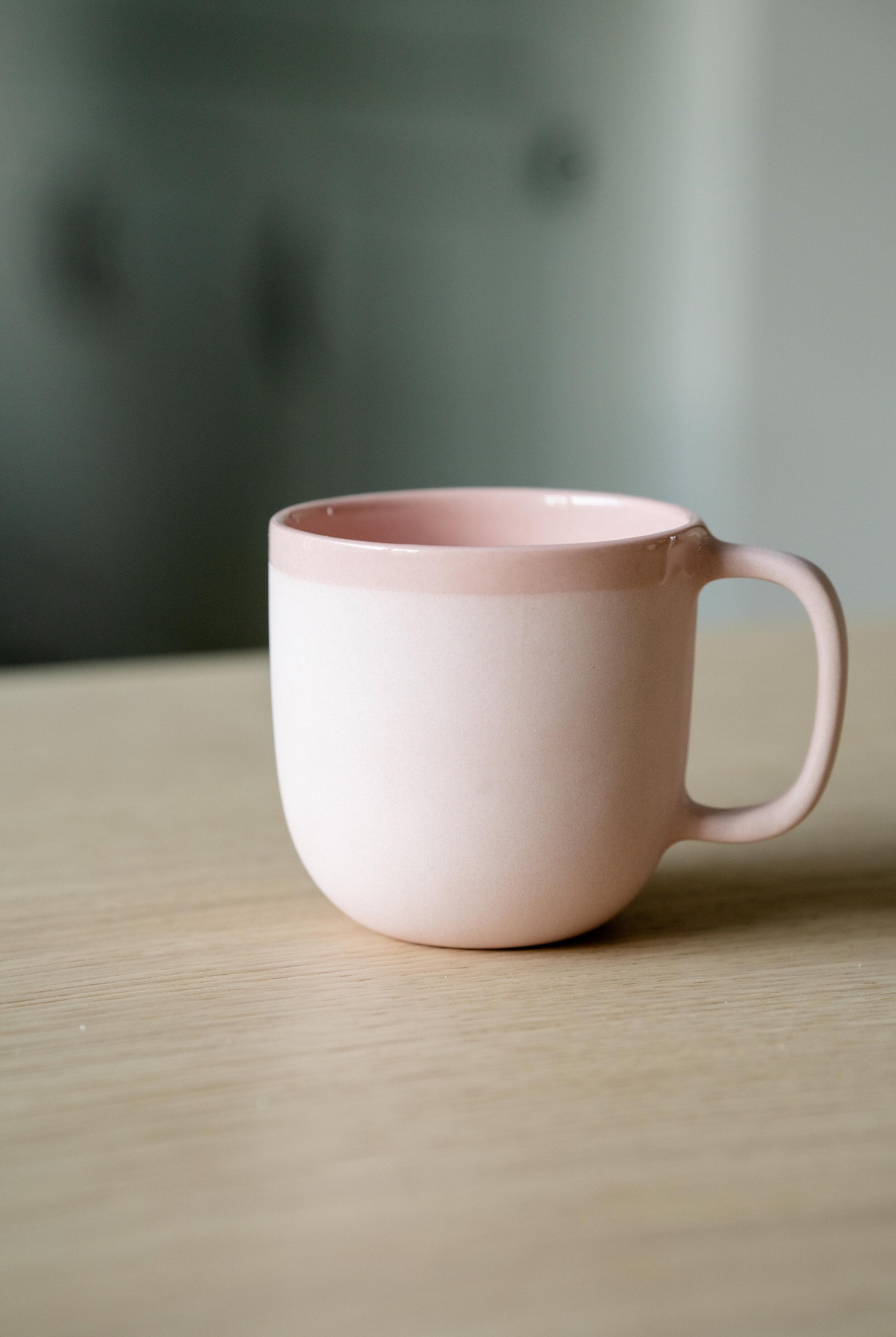 Handmade Porcelain Coffee Mug. Powder Pink - The Peony Haus