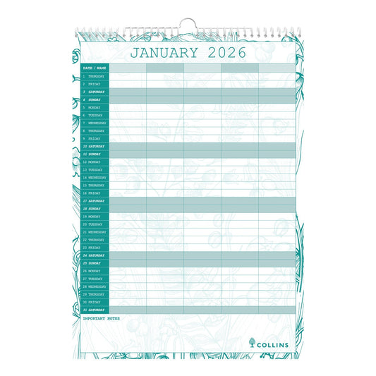 Tara Monthly Wall Calendar- 2026