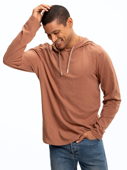 Slub Jersey Pullover Hoodie