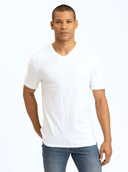 Slub Jersey V-Neck Tee